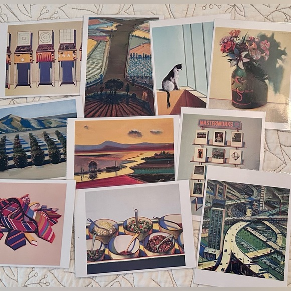 Art Teacher Laminated Post Cards. Wayne Thiebaud and Monets Garden Photographs. - Picture 4 of 13